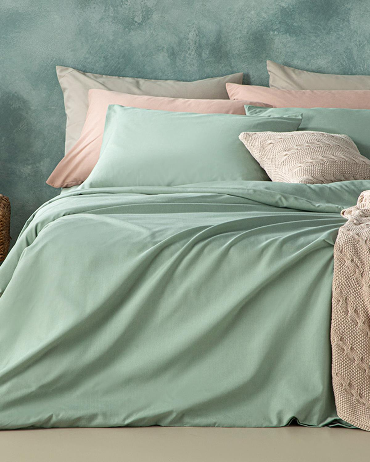 Novella Premium Soft Cotton Tek Kişilik Nevresim Takımı Seledon