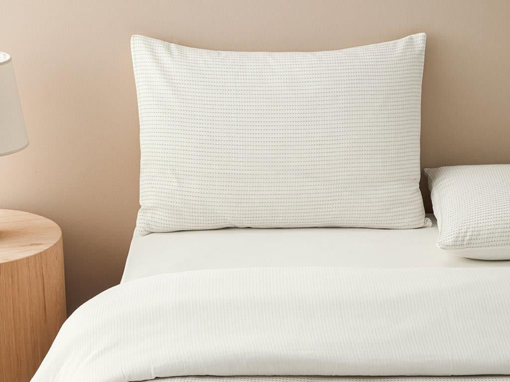 Ode Şönil İplikli İpliği Boyalı King Size Nevresim Takımı Bej