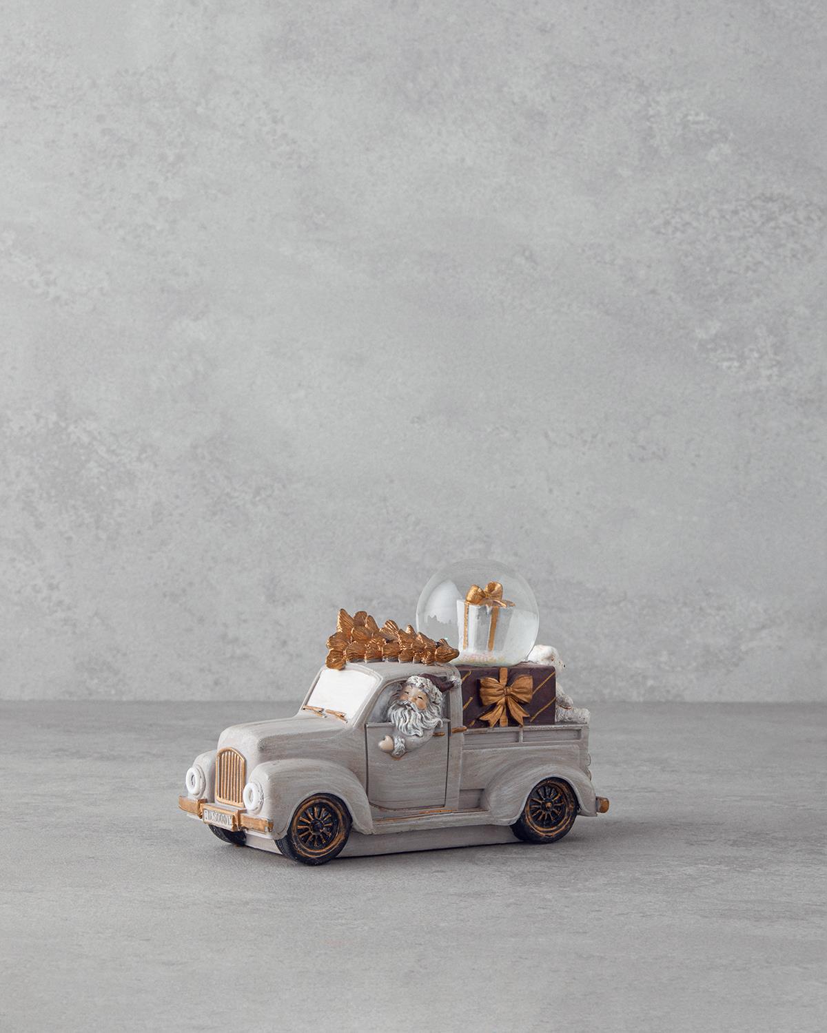 Old Car Kar Küresi 7x15,5x10,5 cm Gri