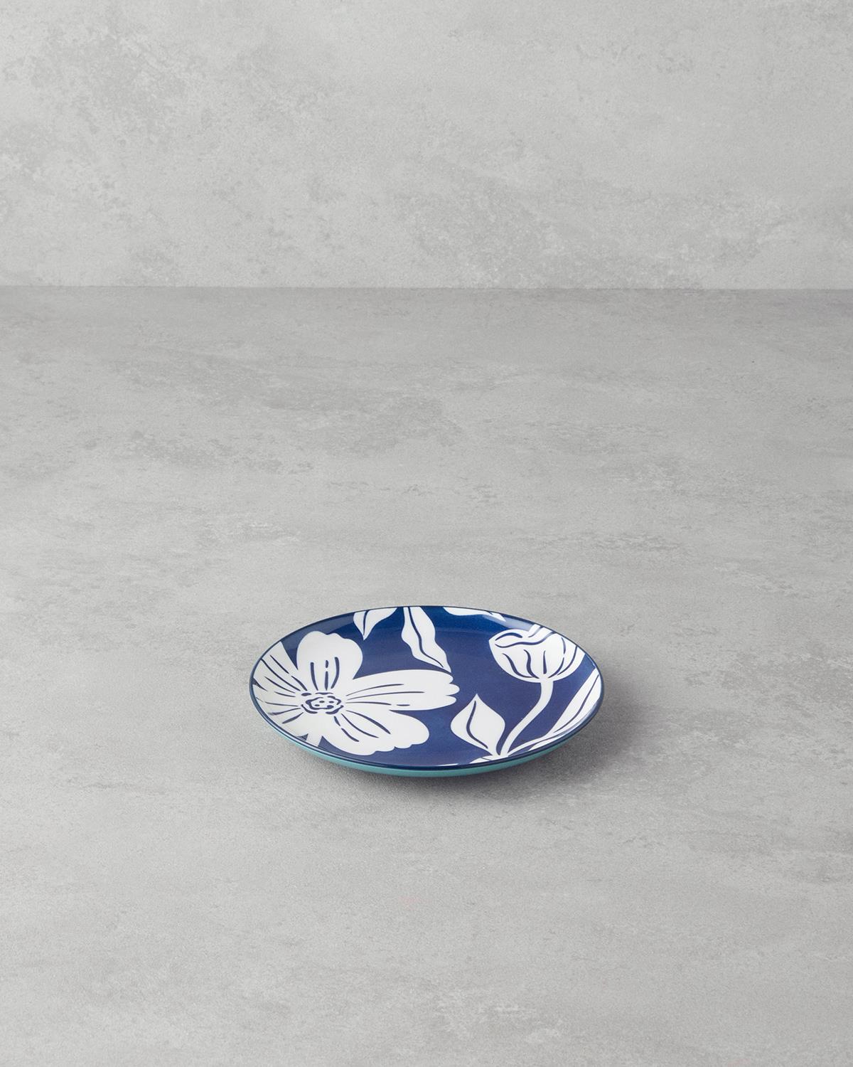 Ophelia Porselen Pasta Tabağı 15 cm Mavi-Beyaz