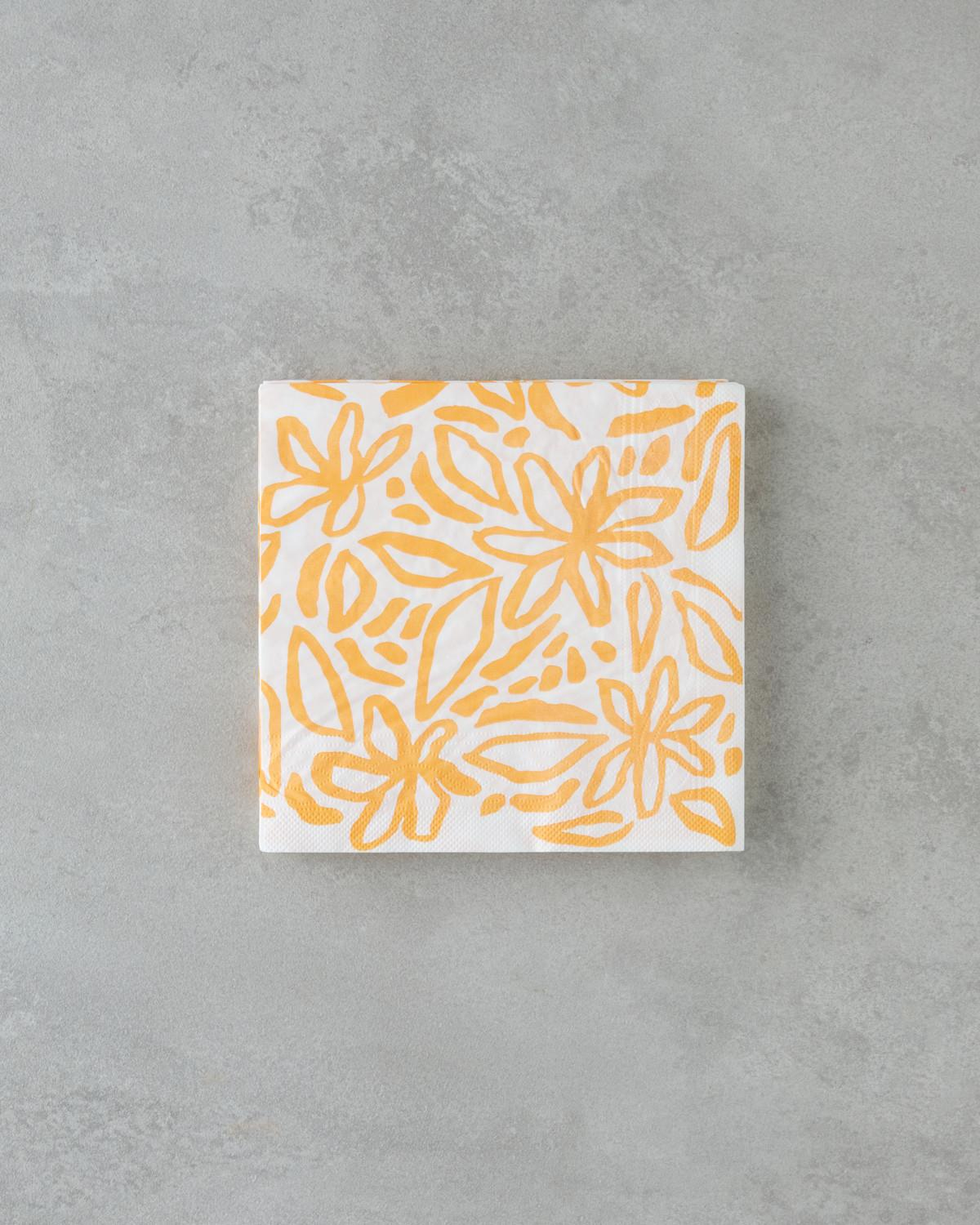Orangebloom Kağıt 20'li Kağıt Peçete 33x33 cm Sarı