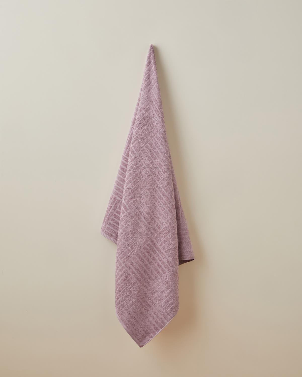 Panera Pamuk Banyo Havlusu 90x150 cm Mor
