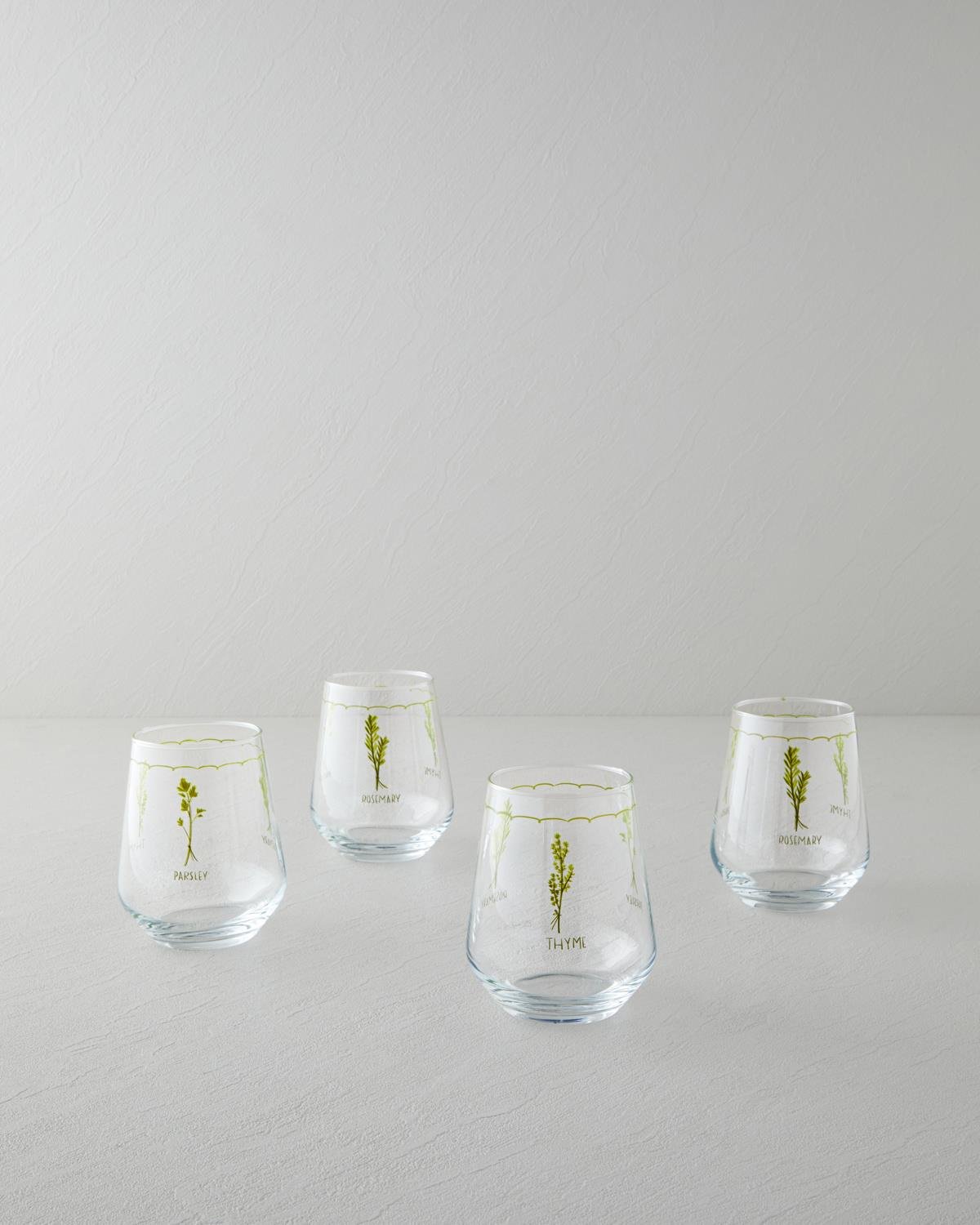 Parsley Cam 4'lü Bardak 425 ml Yeşil