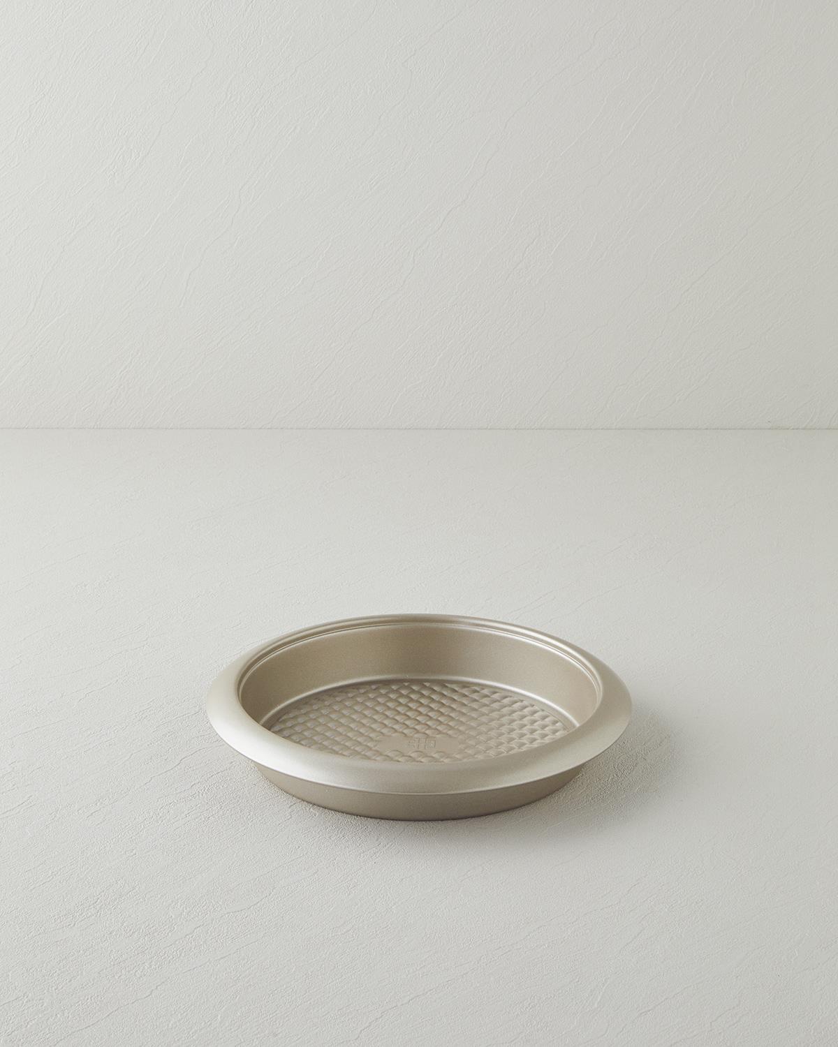 Patisserie Elaris Karbon Çelik Yuvarlak Kek Kalıbı 27x4,5 cm Şampanya