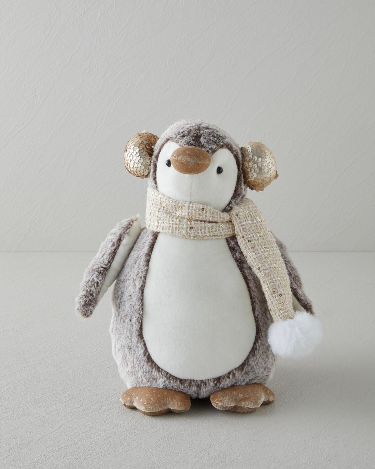 Penguin Dekoratif Obje 33 cm Gri