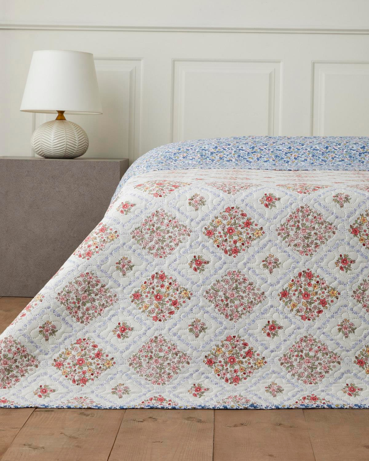 Penny Bloom King Size Çok Amaçlı Örtü 220x240 cm Mor