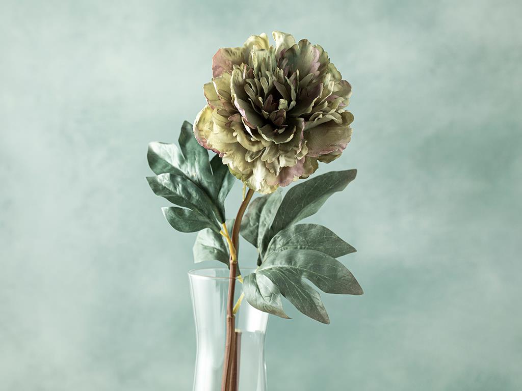 Peony Dream Tek Dal Yapay Çiçek Yeşil