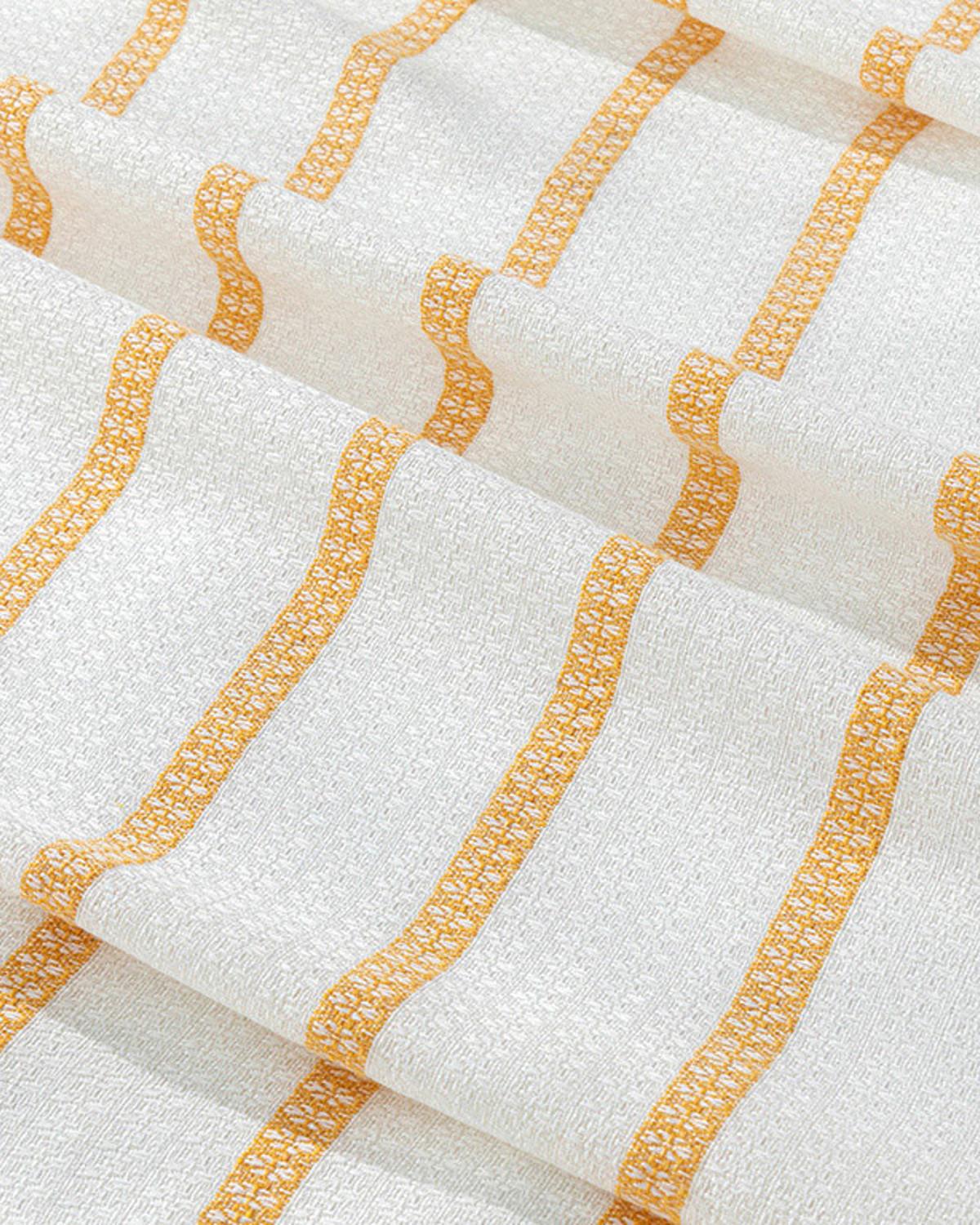 Petite Daisies İpliği Boyalı Viskon Çift Kişilik Pike Sarı