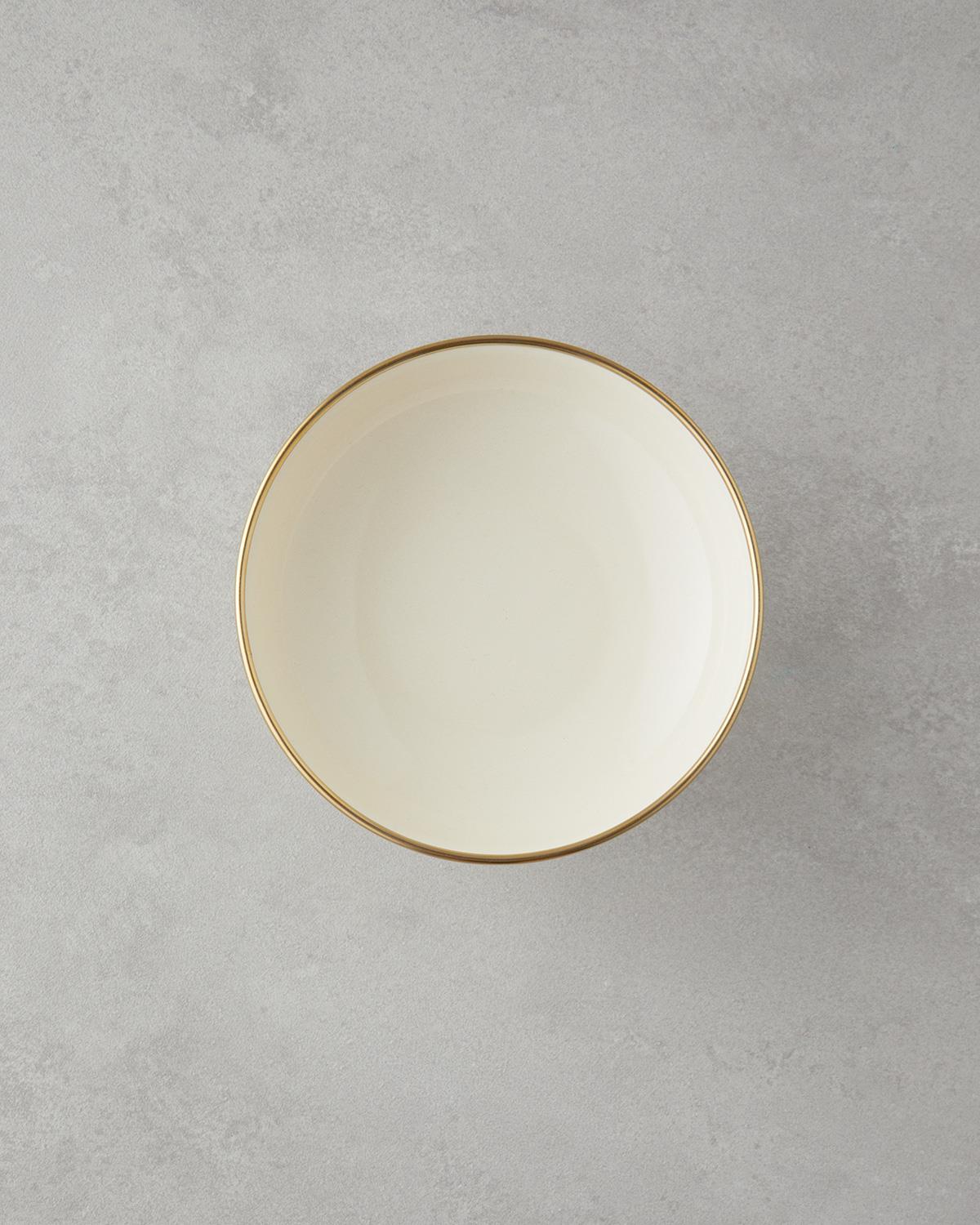Petite Emaye Sunumluk 14 cm Krem