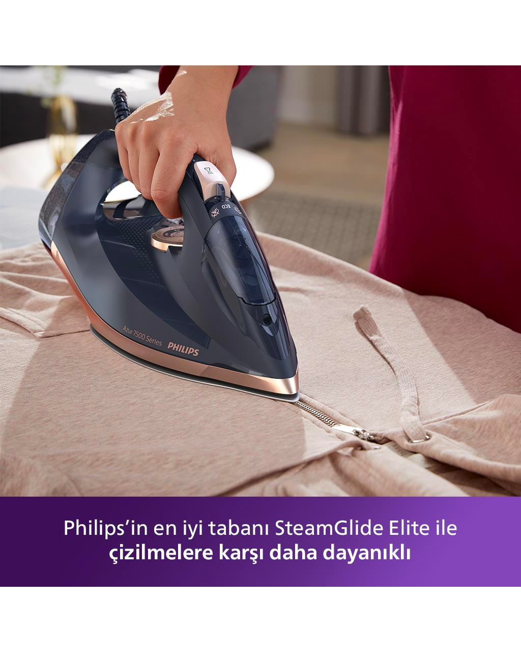 Philips Azur 7500 Serisi DST7510/80 Buharlı Ütü 3200W Siyah