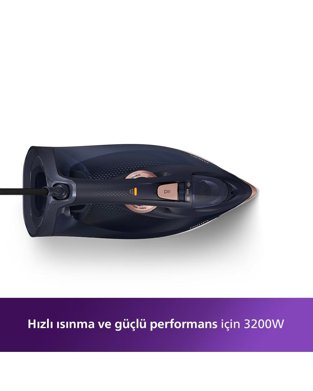 Philips Azur 7500 Serisi DST7510/80 Buharlı Ütü 3200W Siyah