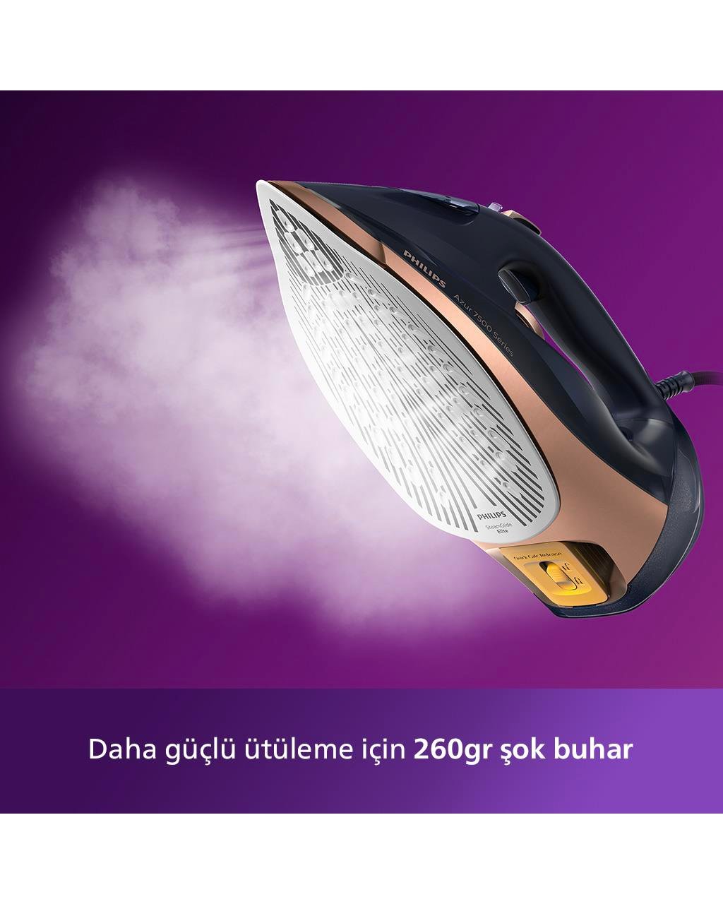 Philips Azur 7500 Serisi DST7510/80 Buharlı Ütü 3200W Siyah