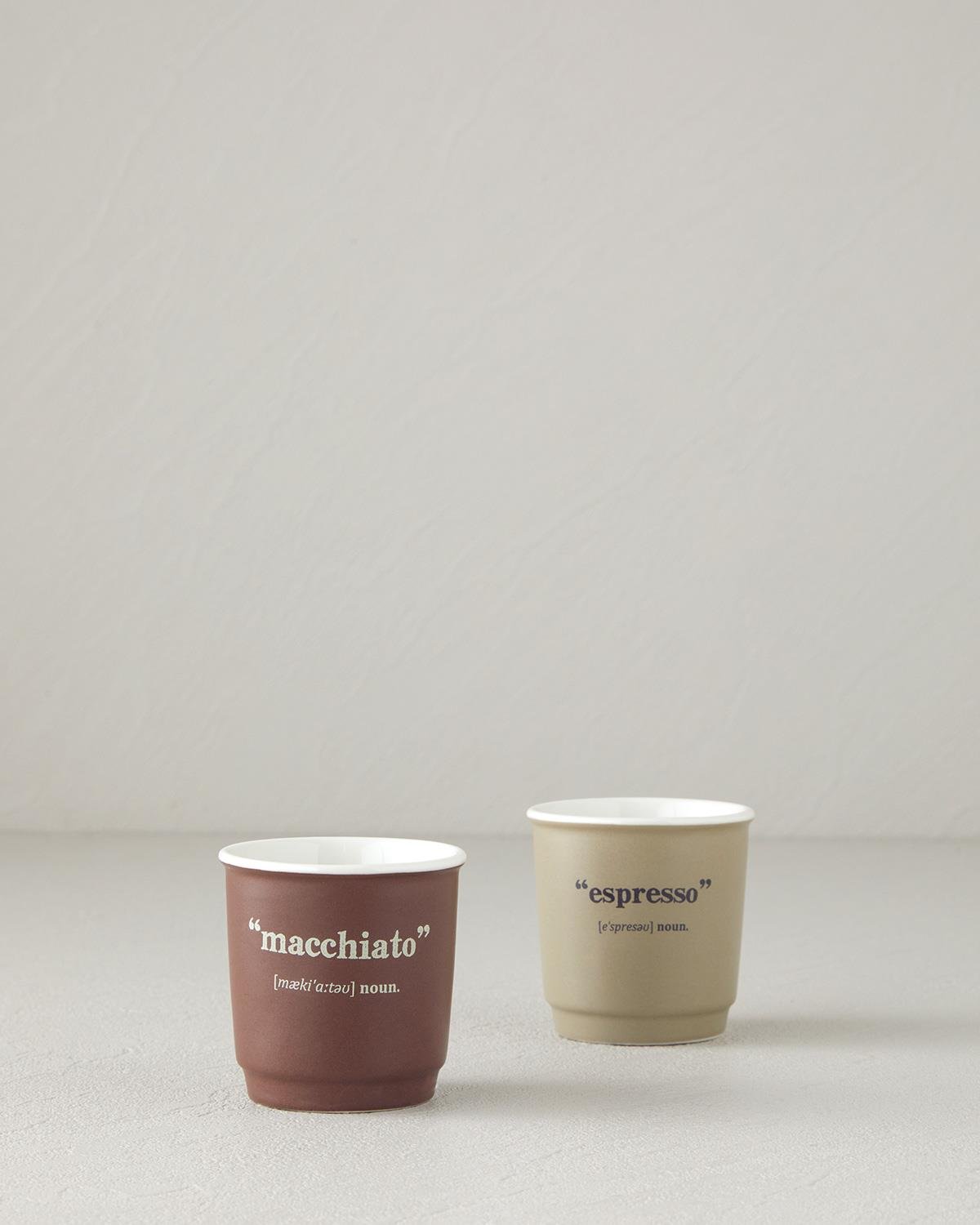 Phoebe New Bone China 2 Parça 2 Kişilik Espresso Fincan 90 ml Kahve-Yeşil