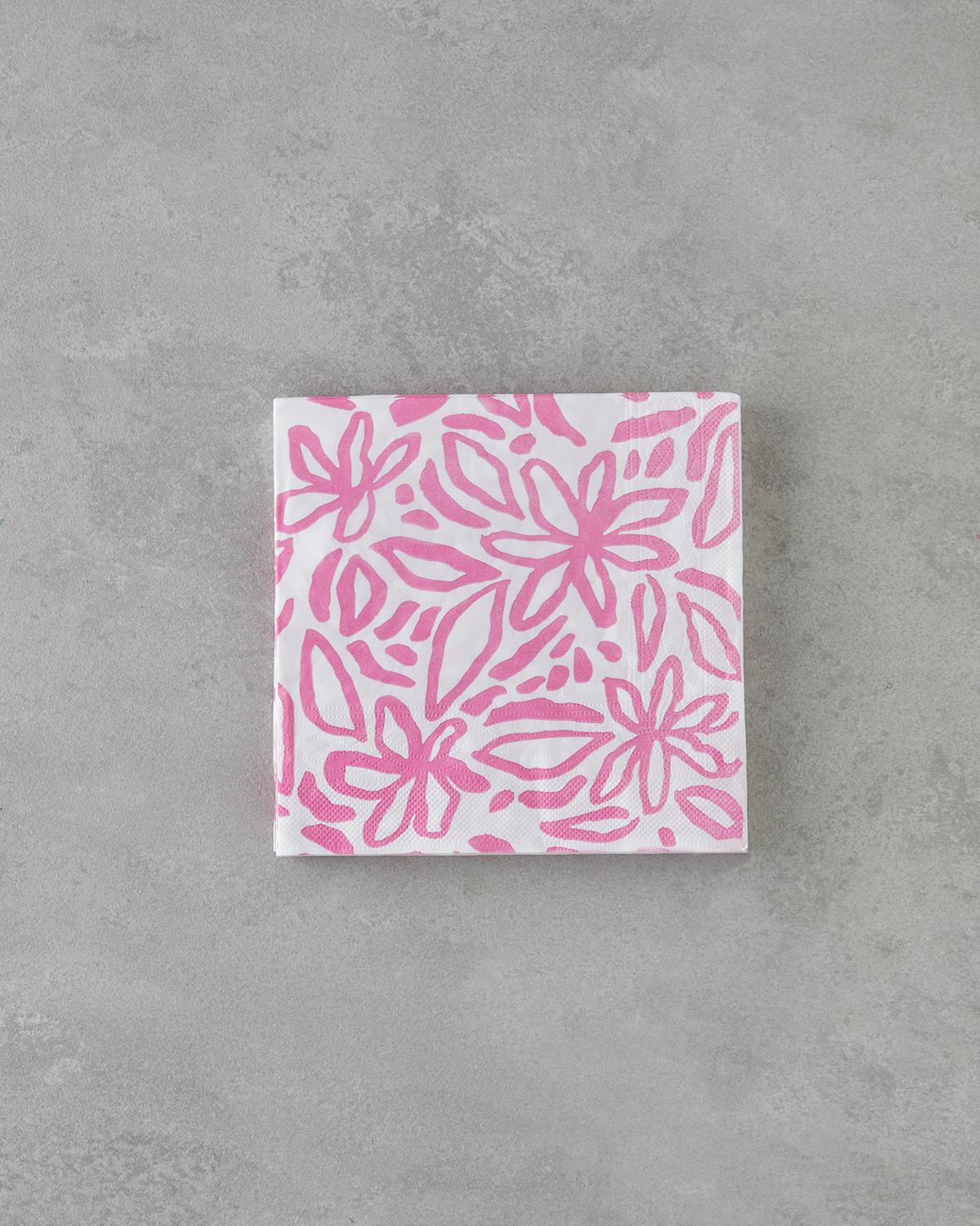 Pinkbloom Kağıt 20'li Kağıt Peçete 33x33 cm Pembe