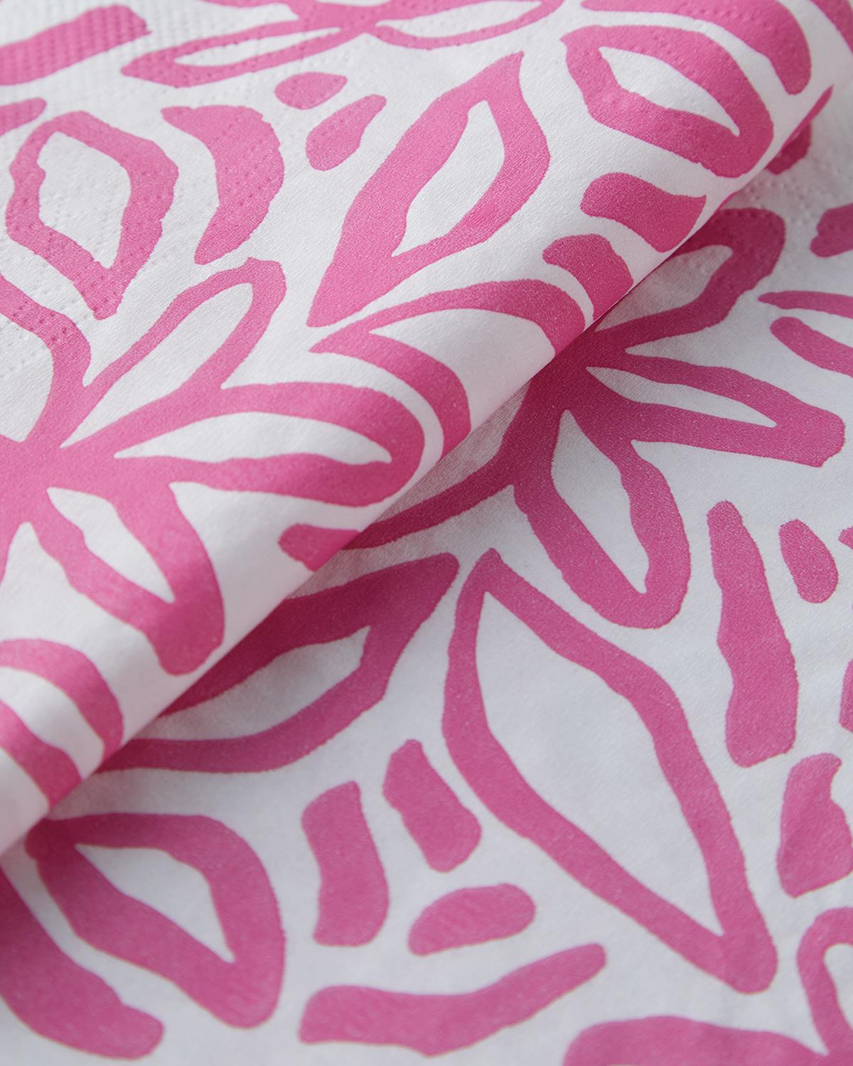 Pinkbloom Kağıt 20'li Kağıt Peçete 33x33 cm Pembe