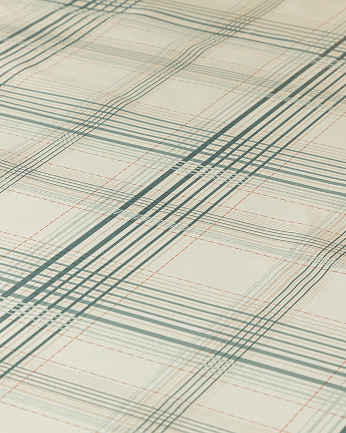 Plaid Cover Pvc Masa Örtüsü Bej