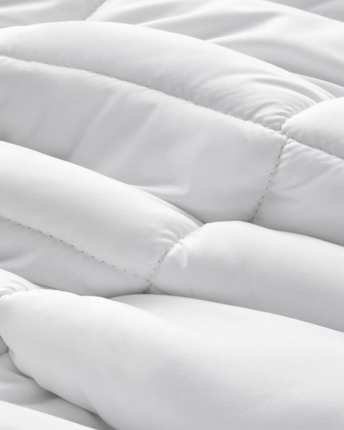 Plain Mikrofiber Çift Kişilik Yastık Yorgan Tk 195x215 cm Beyaz