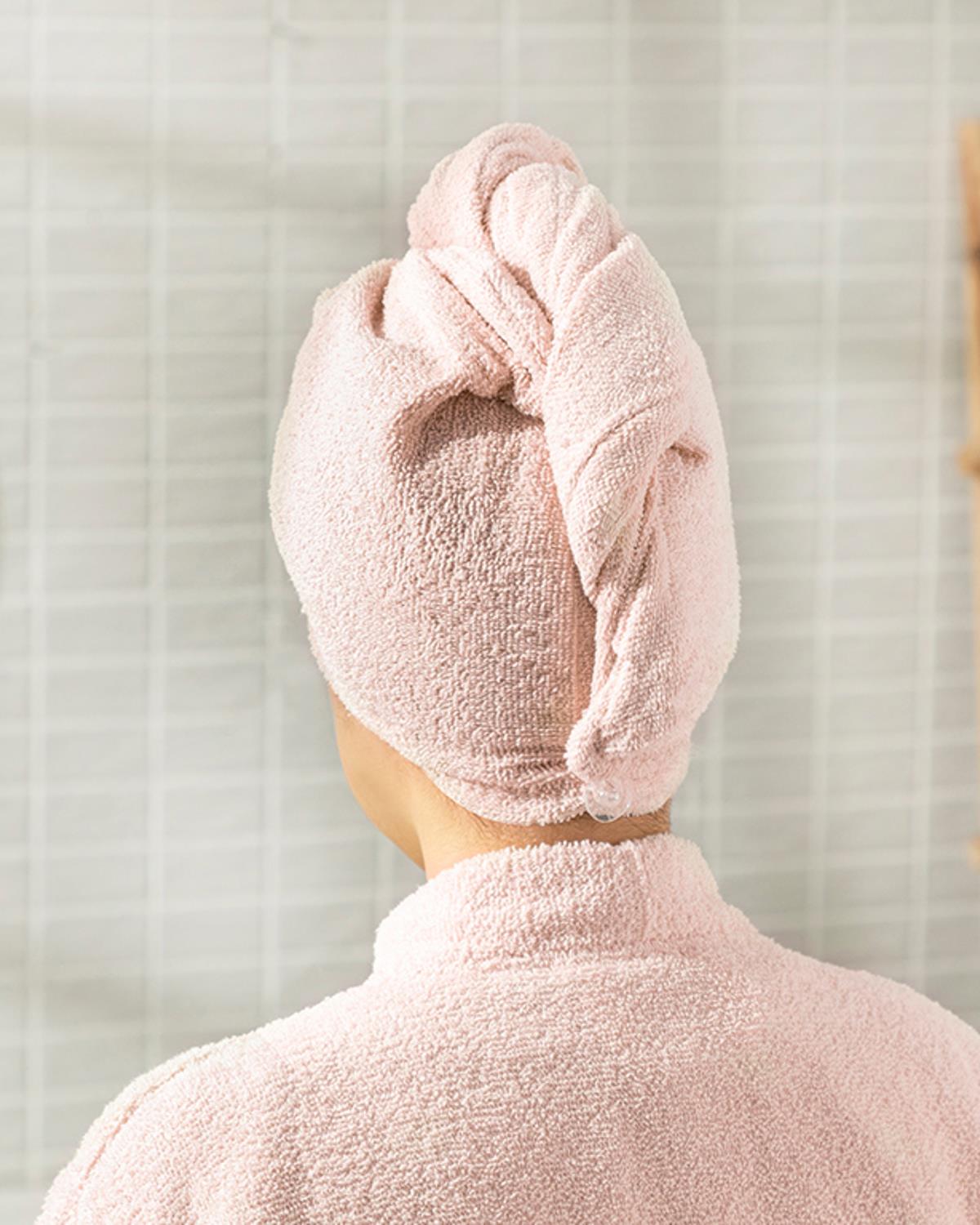 Plain Pamuklu Saç Bonesi Standart Açık Pembe