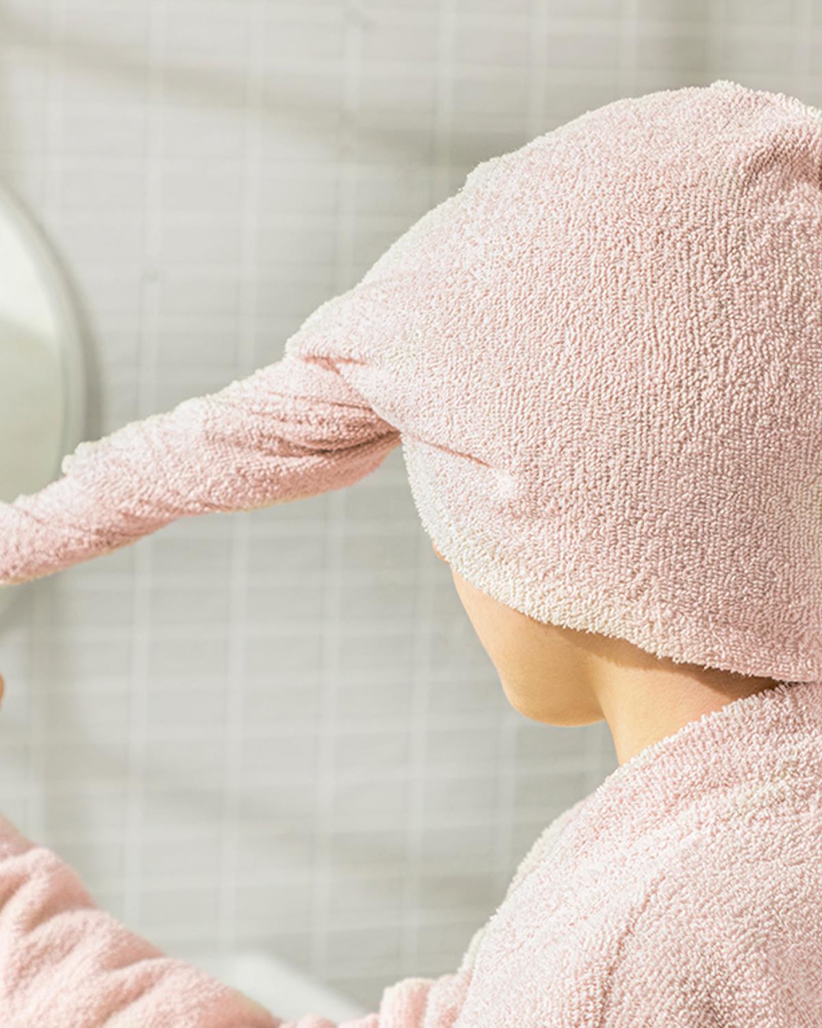 Plain Pamuklu Saç Bonesi Standart Açık Pembe