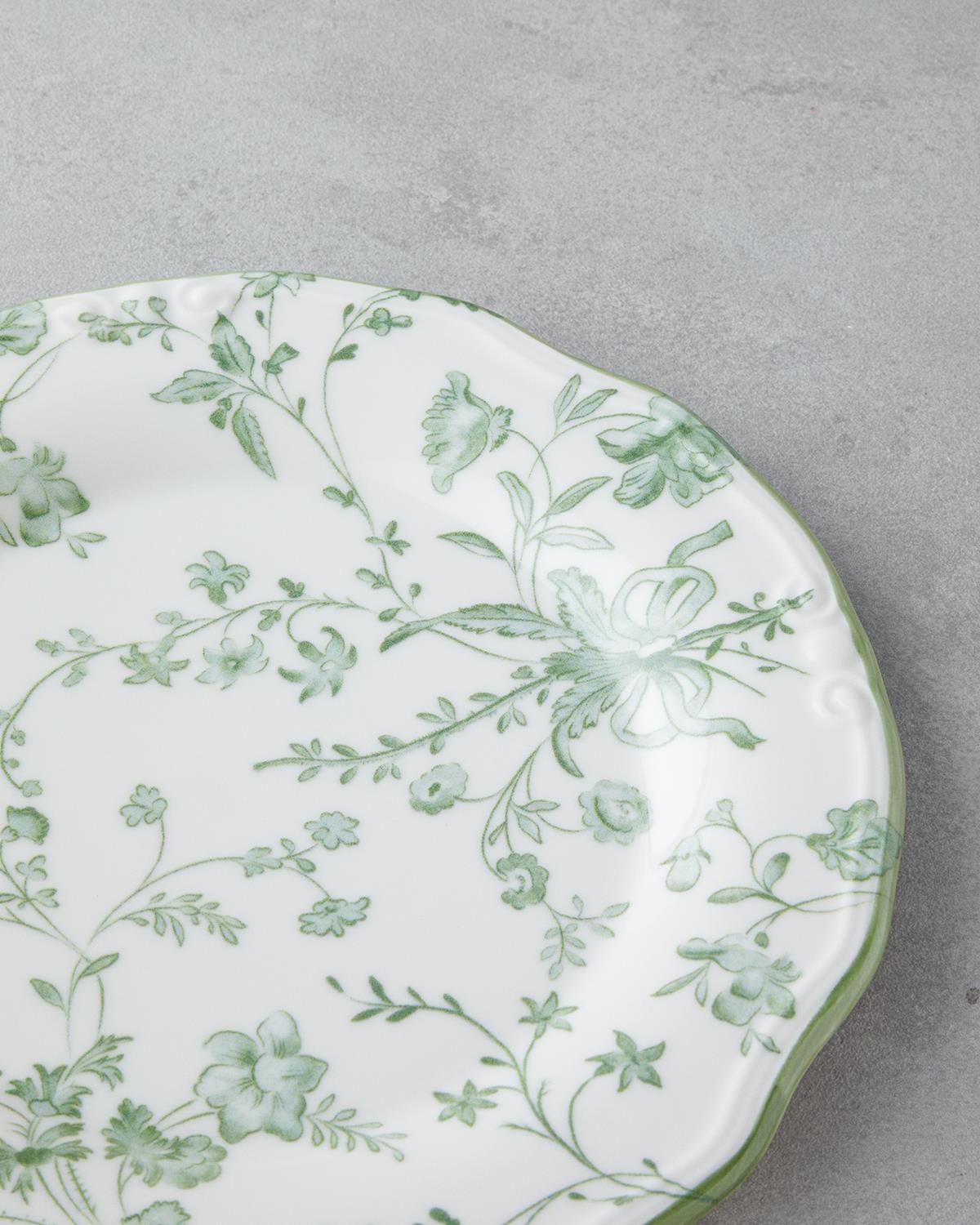 Plantopia Porselen Yemek Takımı 24 Parça 6 Kişilik Yeşil