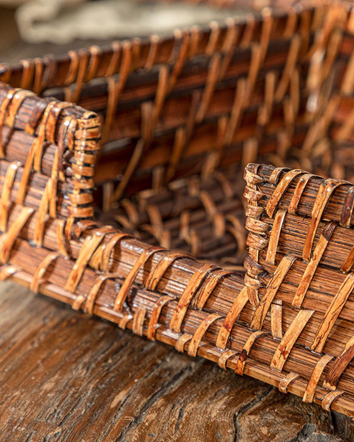 Poem Rattan Peçetelik 18x18 cm Kahve