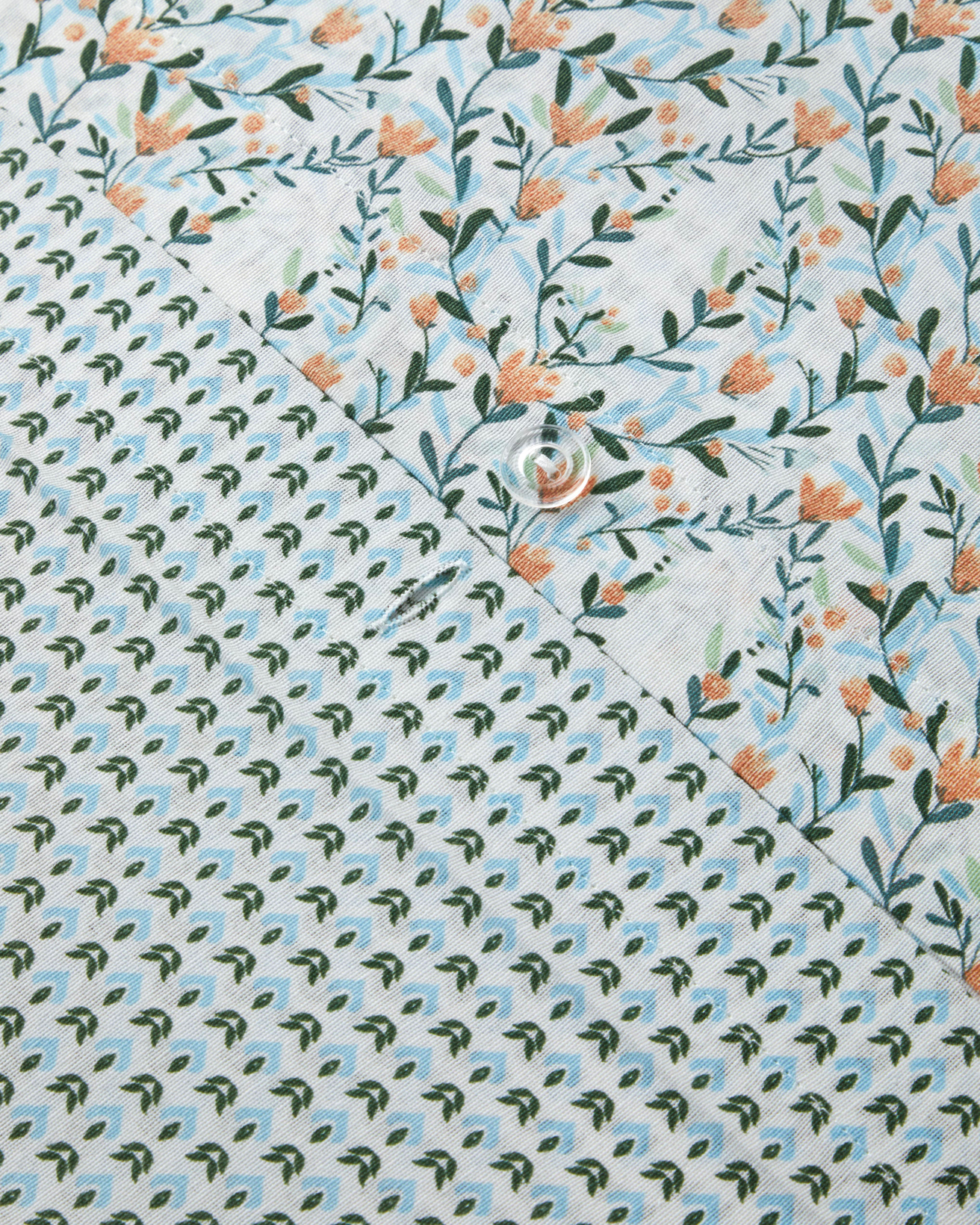 Poemy Kolay Ütülenir Tek Kişilik Nevresim Seti 160x220 cm Turuncu-Mavi