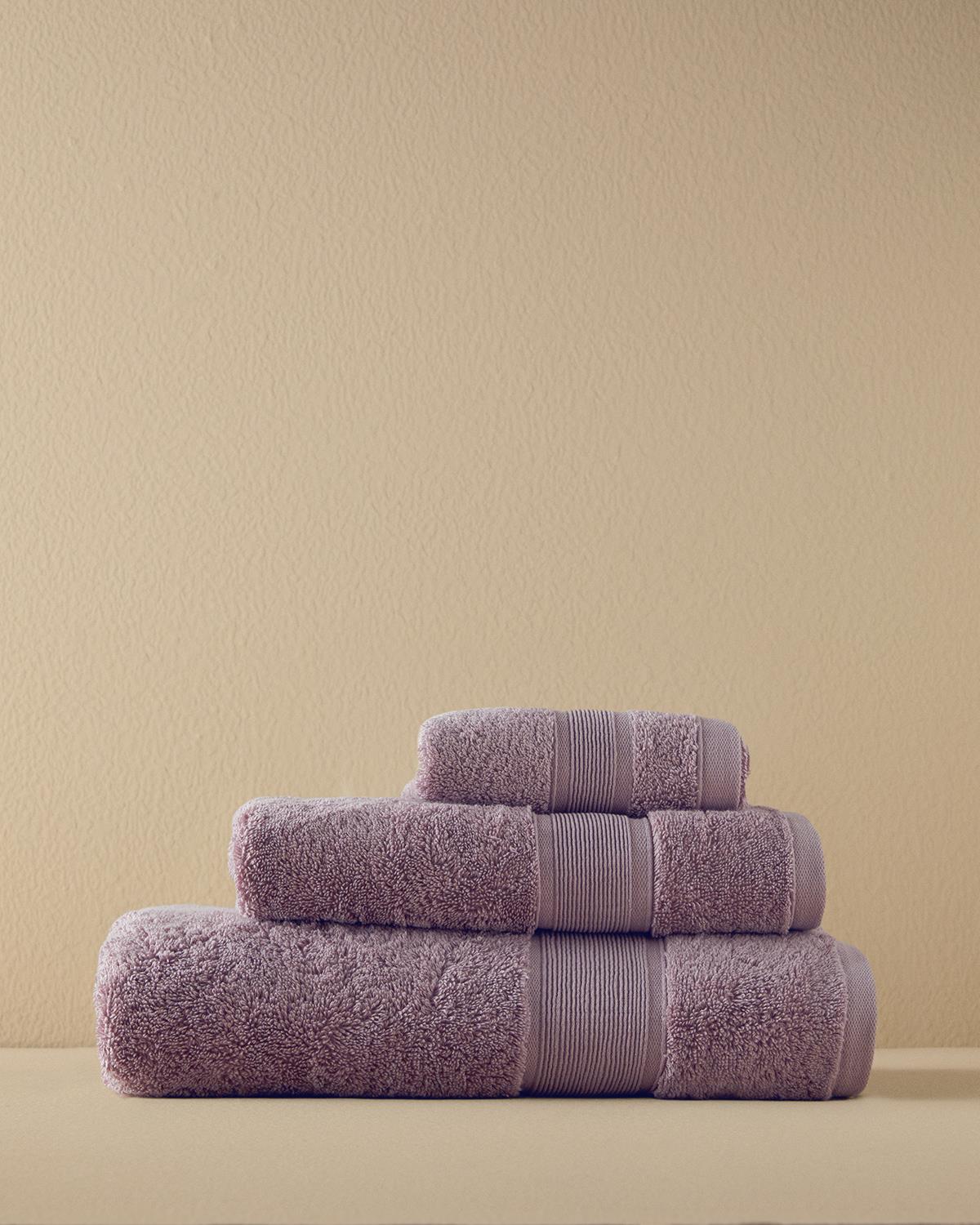 Poffy Soft-Premium Pamuklu Banyo Havlusu Lila