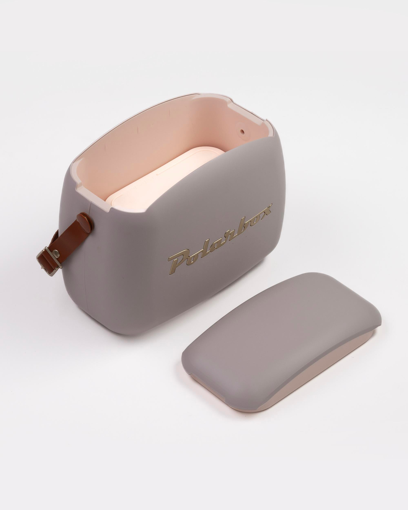 Polarbox Deri Kayışlı Soğuk ve Sıcak Saklama Termosu 6L Pudra – Gold