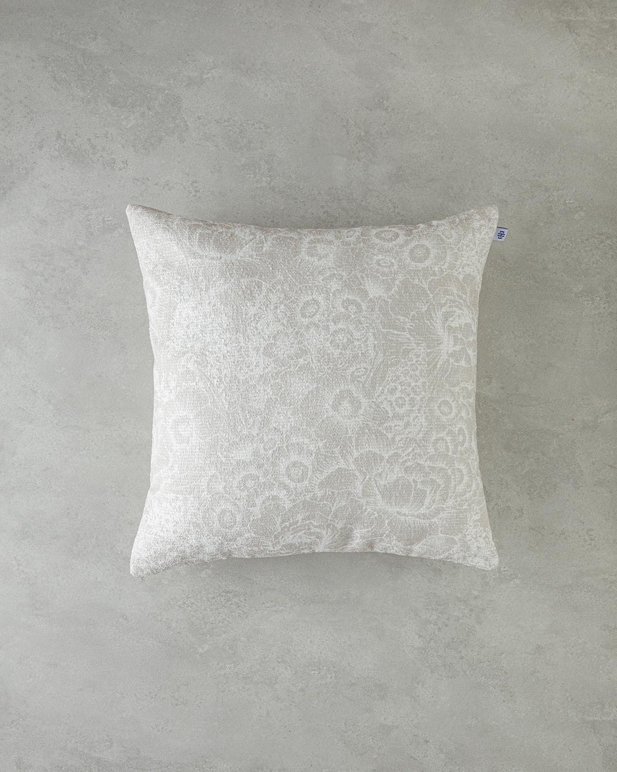 Polline Dekoratif Kırlent 45x45 cm Ekru
