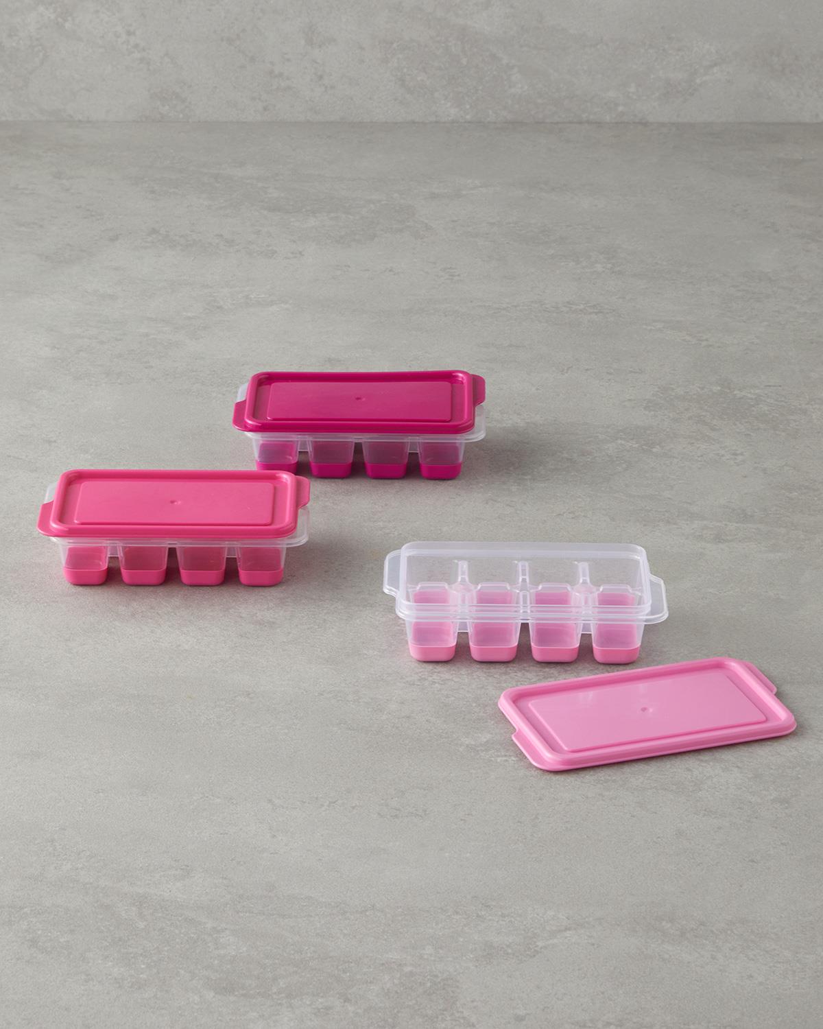 Posuda Plastik Buz Kalıbı Pembe