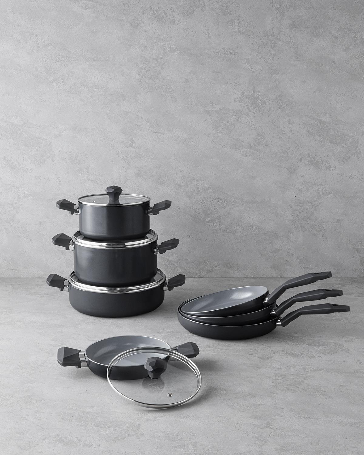 Prego CeraWell Kapaklı Sahan 20 cm Siyah