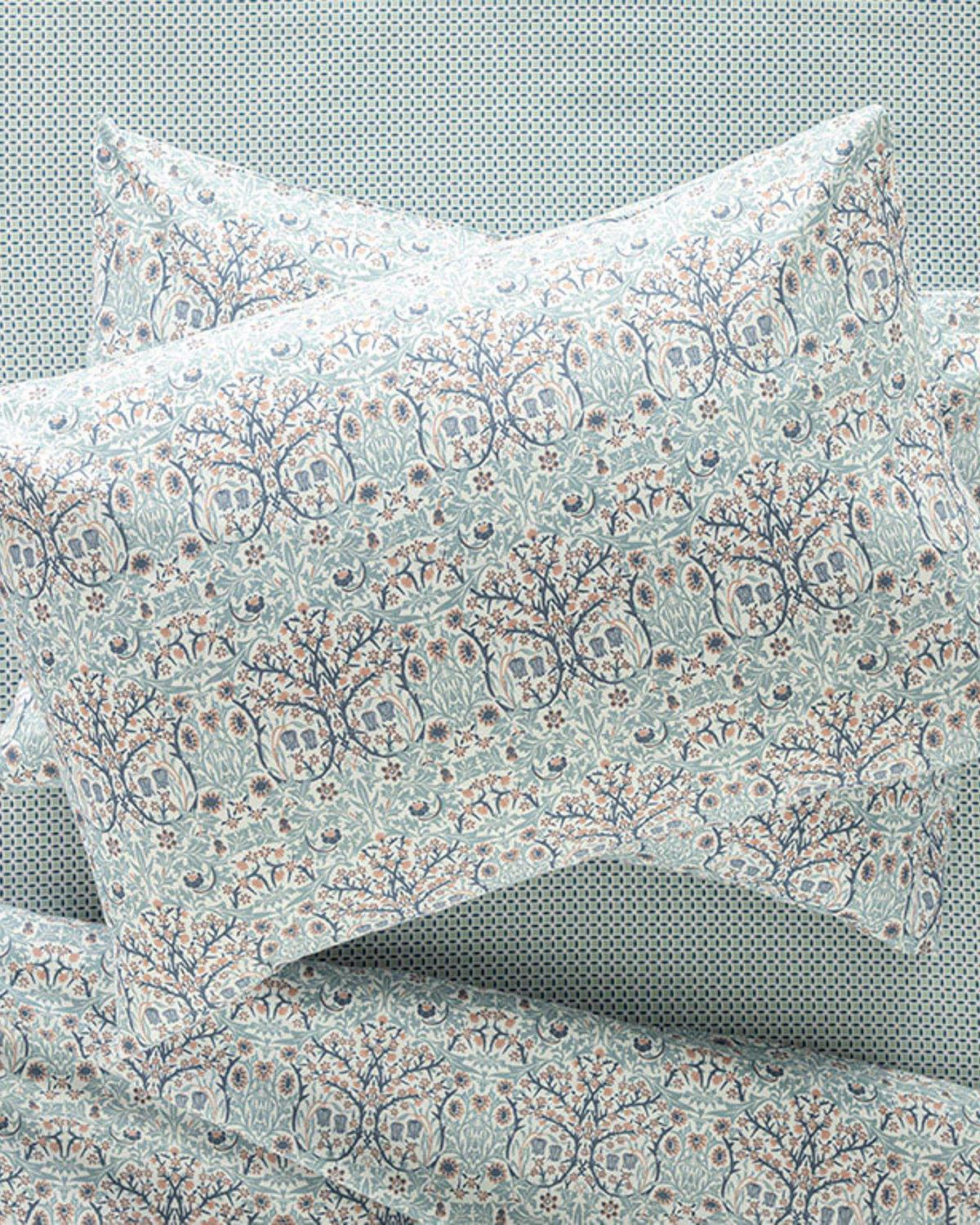 Primrose Kolay Ütülenir 2'li Yastık Kılıfı 50x70 cm Mavi
