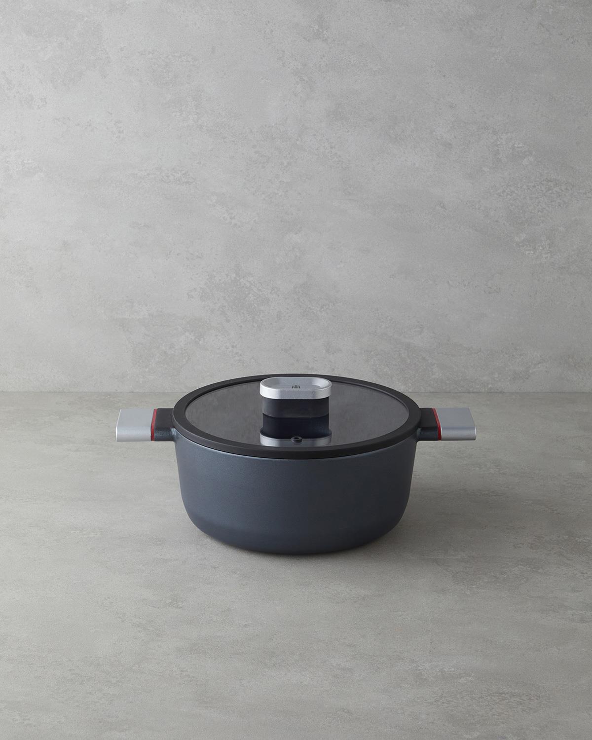 Pro Cook Series Derin Tencere 24 cm Siyah
