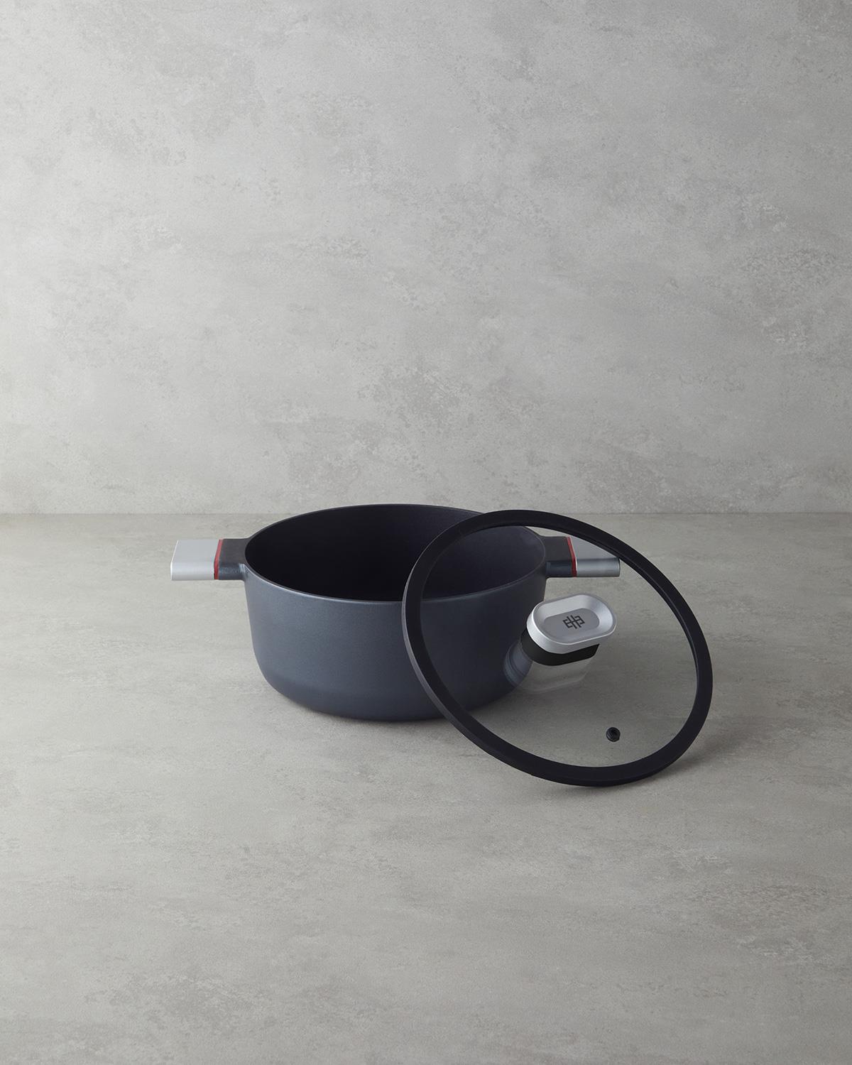 Pro Cook Series Derin Tencere 24 cm Siyah