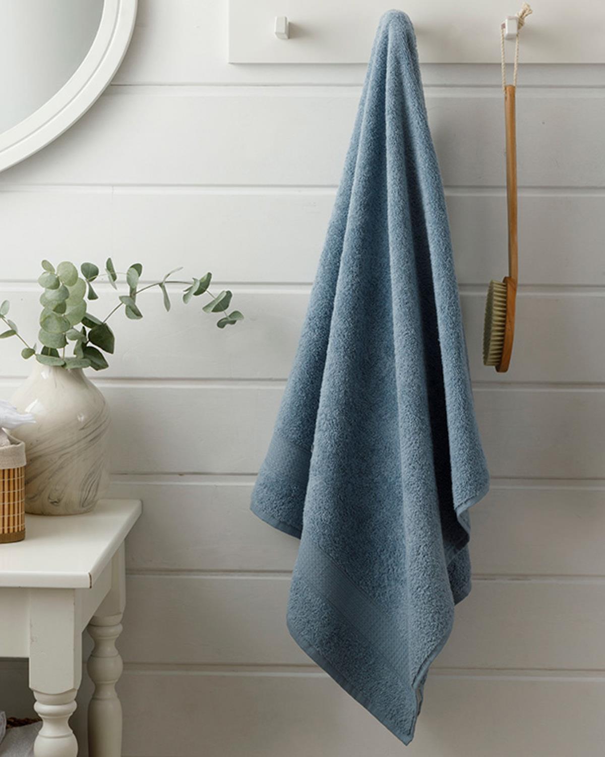 Pure Basic Banyo Havlusu Açık İndigo