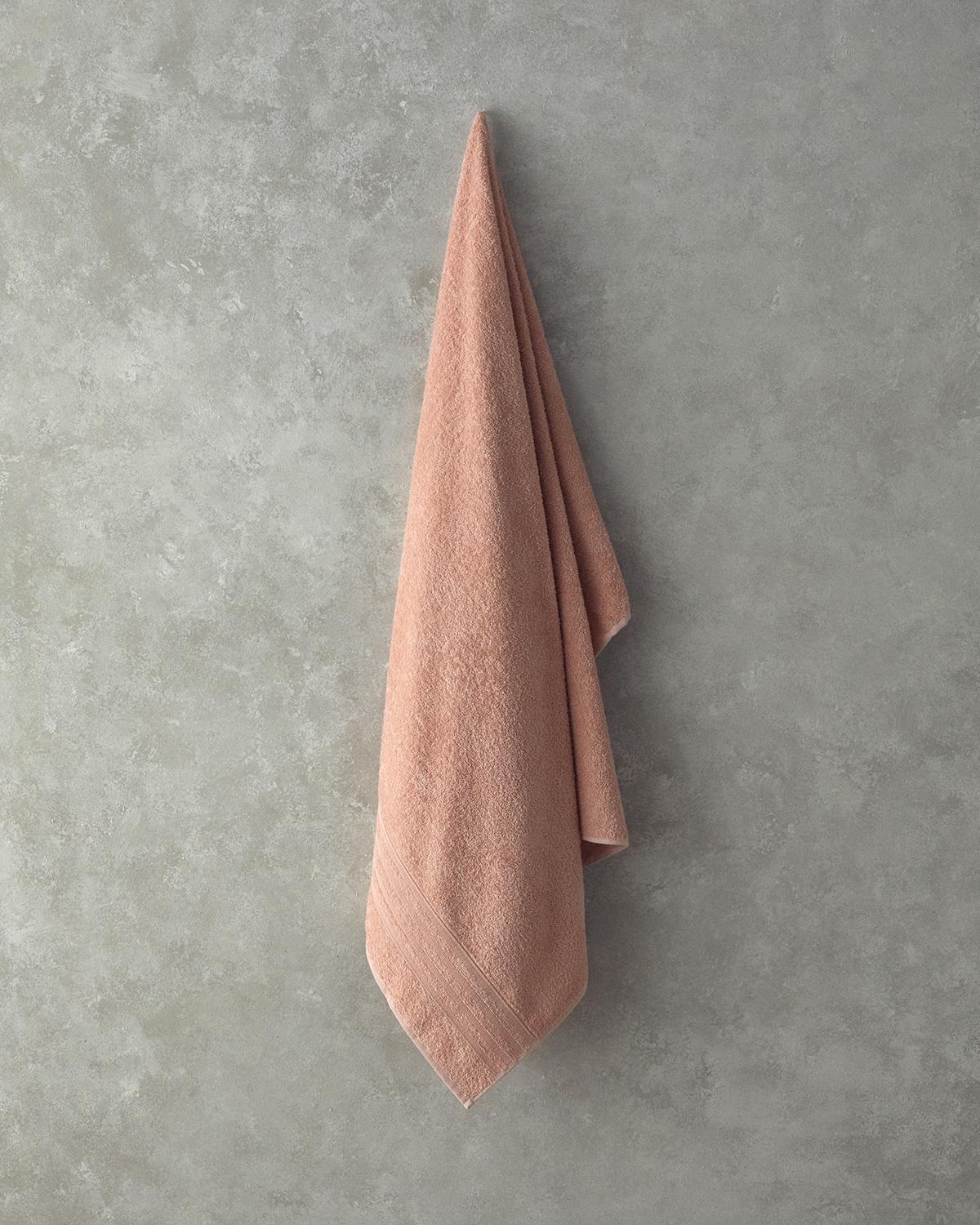 Pure Basic Pamuk Banyo Havlusu 100x150 cm Açık Pembe
