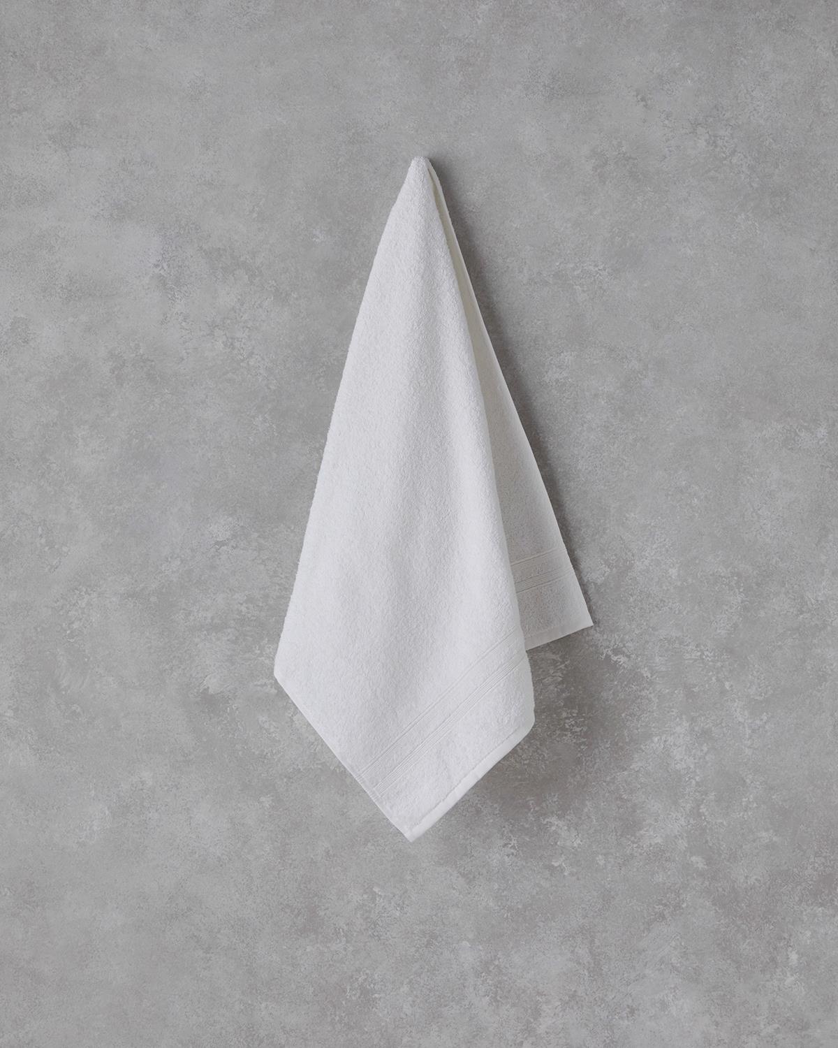 Pure Basic Pamuk Yüz Havlusu 50x90 cm Beyaz