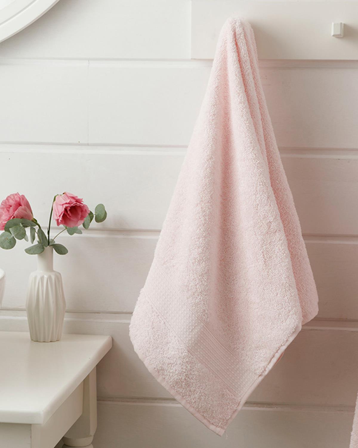 Pure Basic Pamuk Yüz Havlusu Pembe