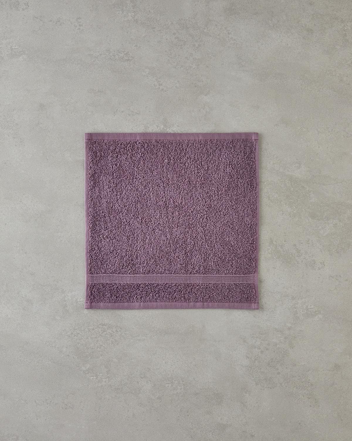 Pure Basic Pamuklu El Havlusu 30x30 cm Koyu Mor