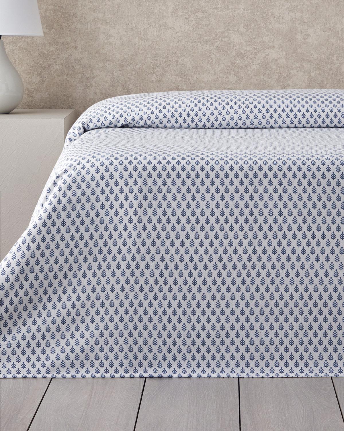 Pure Leaves Ecosoft Tek Kişilik Pike 150x220 cm Mavi