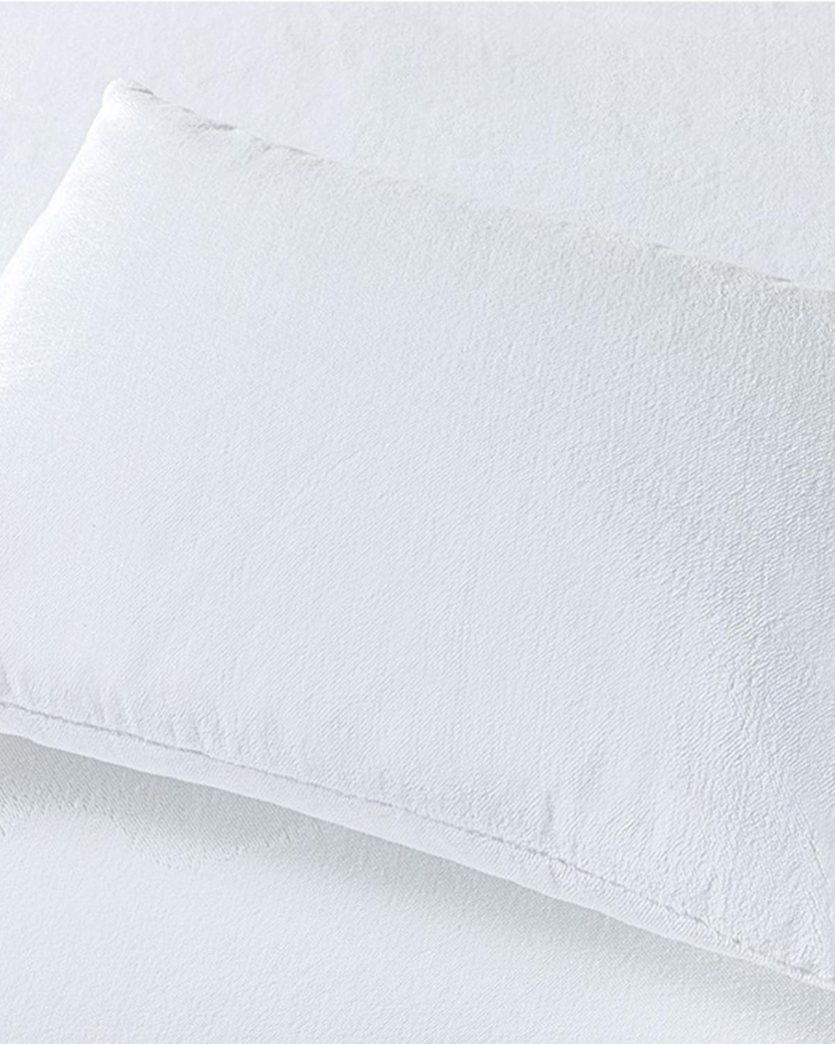Pure Wellsoft Sıvı Geçirmez Alez Yastık Kılıfı Beyaz