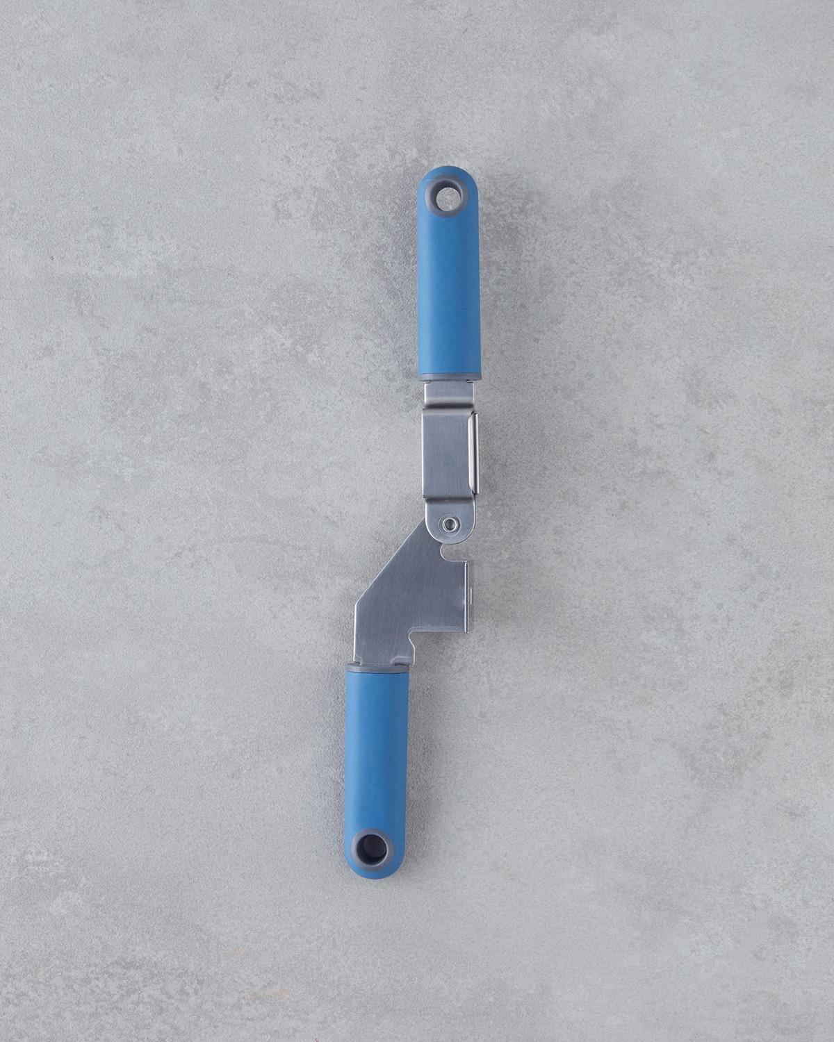 Rachelle Plastik Sarımsak Ezici Mutfak Gereci 15,5 cm Mavi - Gri