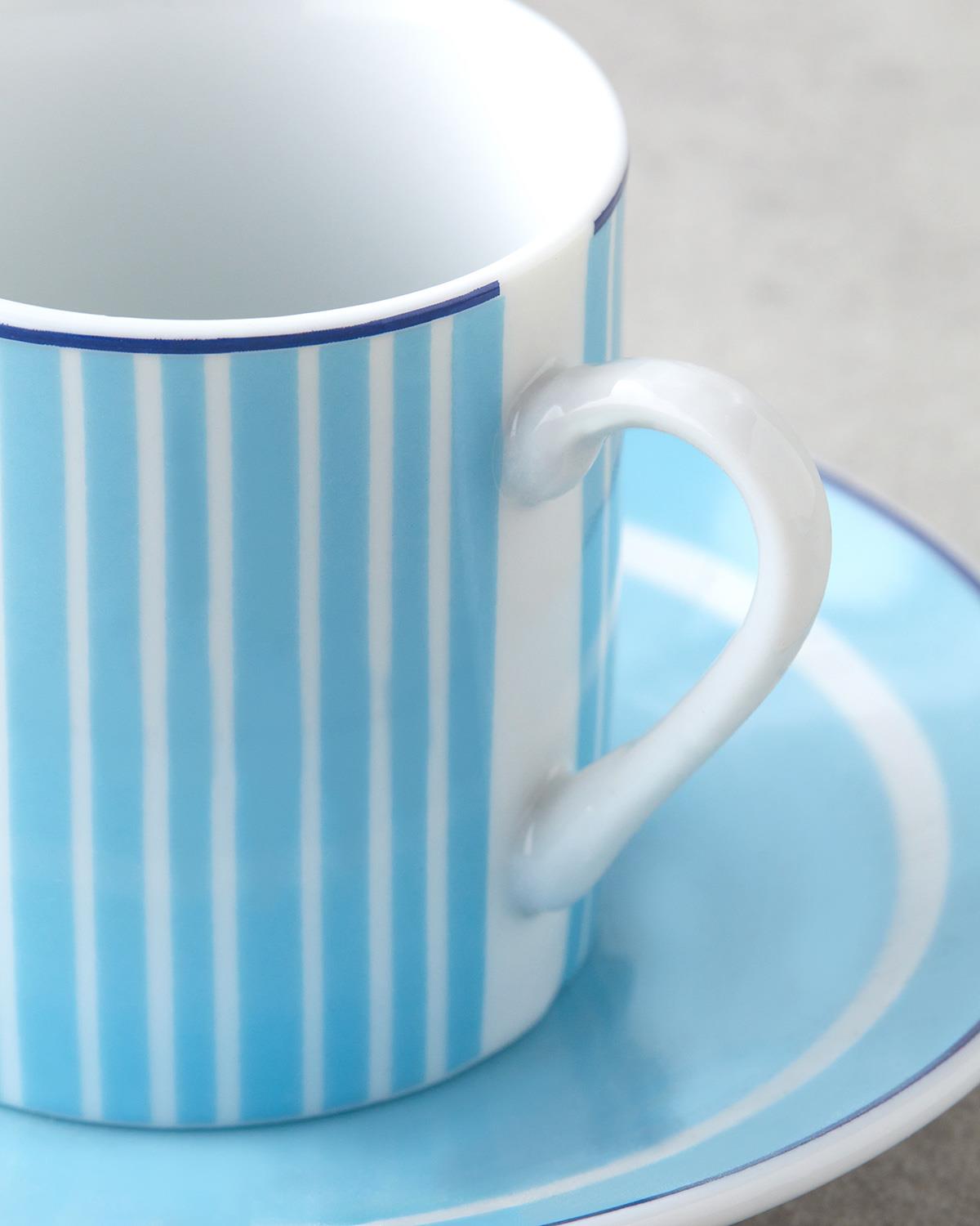 Rapture Porselen 4 Parça 2 Kişilik Kahve Fincan Takımı 80 ml Mavi