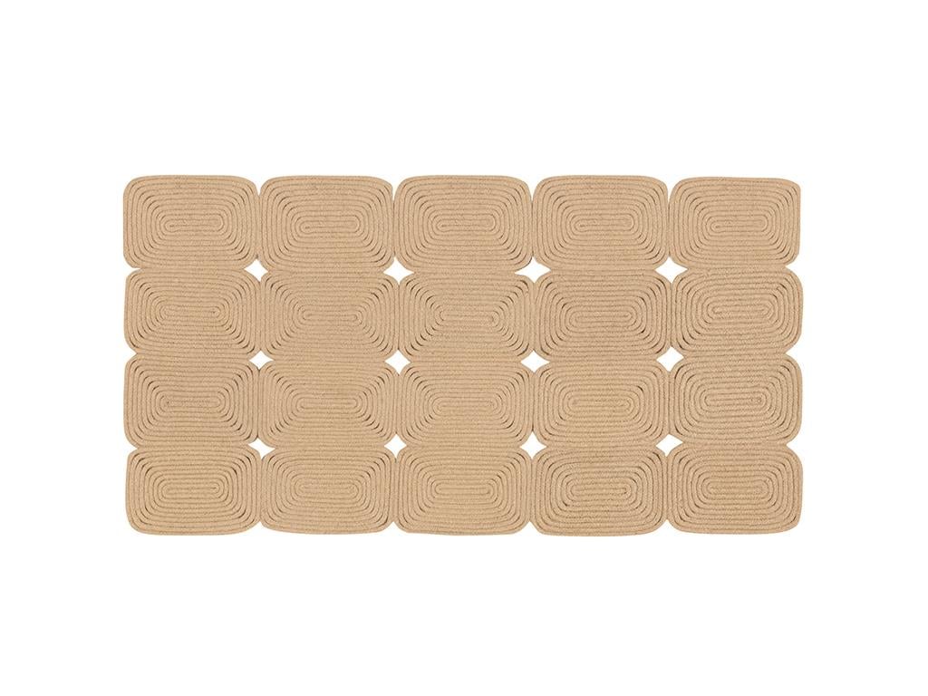 Rectangular Jüt Dekoratif Jüt Kilim Naturel