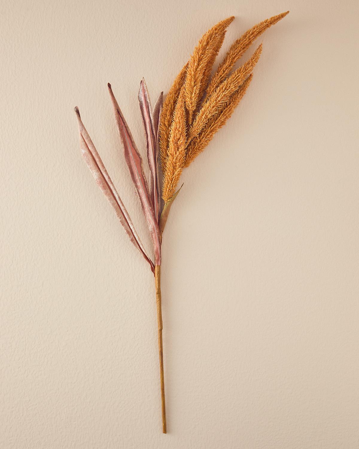 Reed Branch Tek Dal Yapay Çiçek Hardal