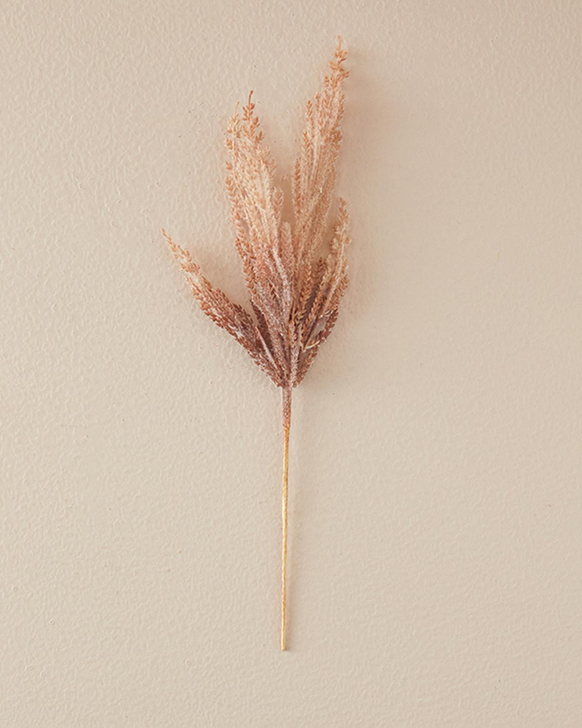 Reed Grass Bush Tek Dal Yapay Çiçek Gri