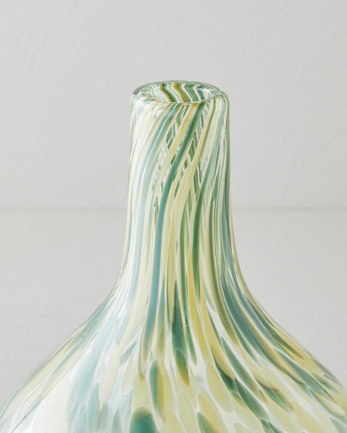 Renita Cam Vazo 22 cm Yağ Yeşili