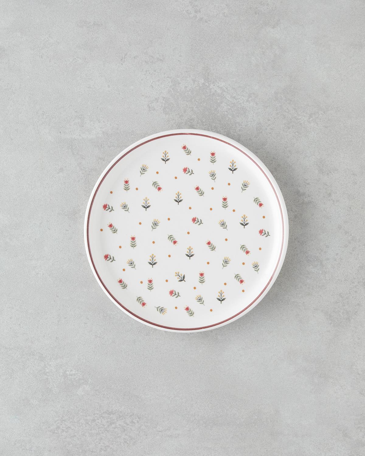 Retro Seramik Pasta Seti 13 parça 6 kişilik Renkli