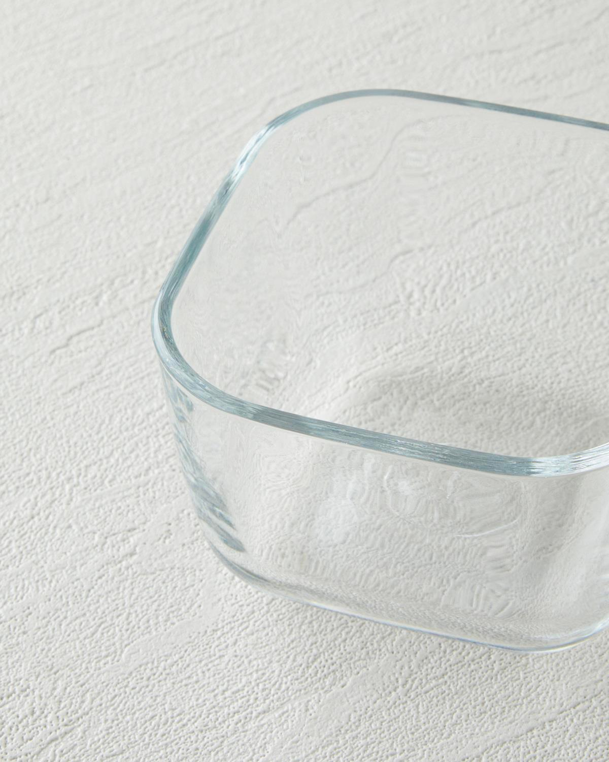 Ricco Cam Ahşap Kapaklı 4 Bölmeli Kahvaltılık 21x21 cm Renkli