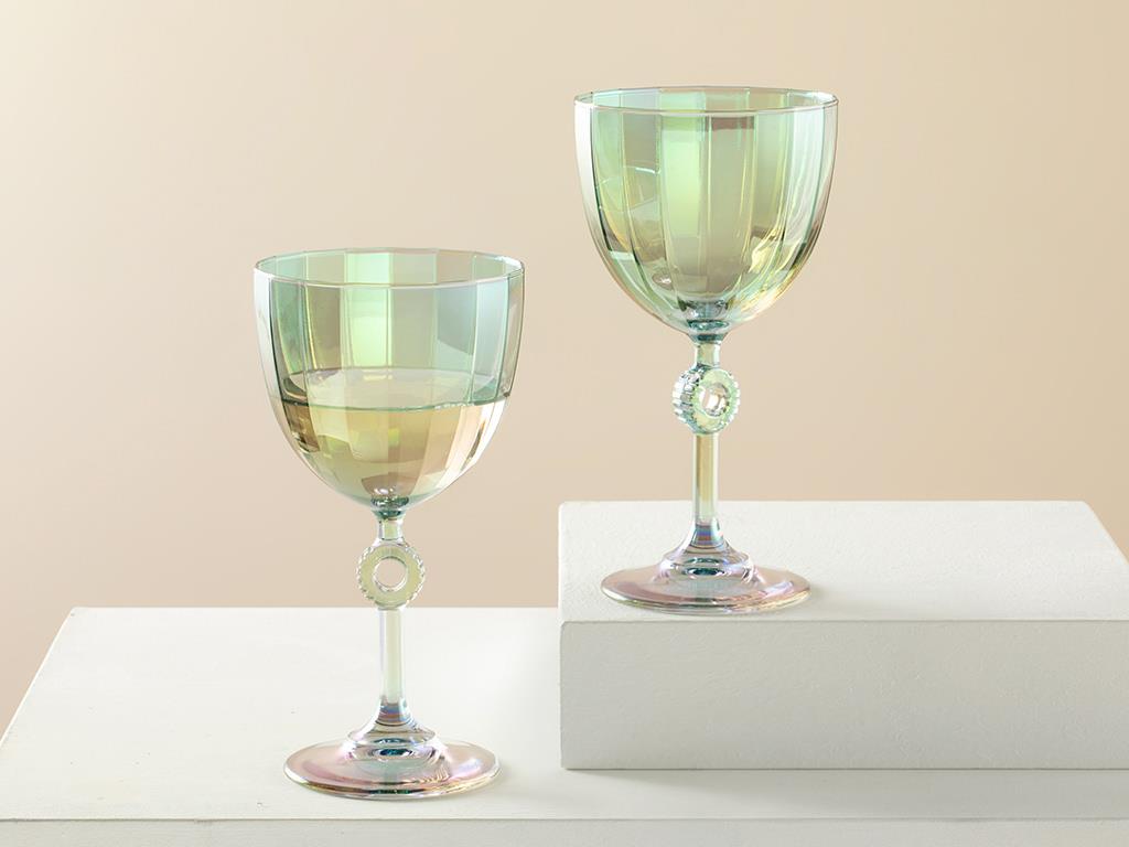 Rio Cam 2'li Kadeh 280 ml Yeşil